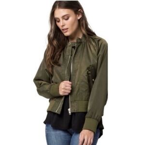 Free People Midnight Bomber Jacket (small)